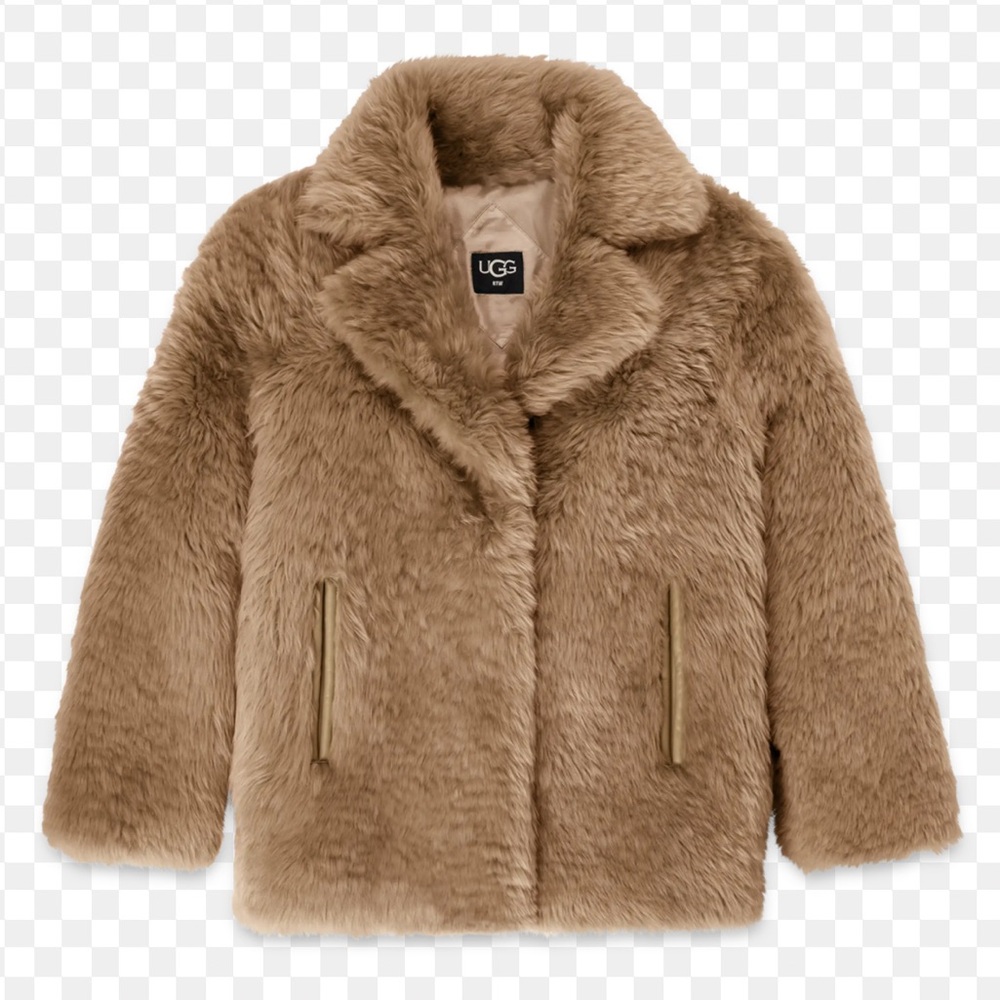Ugg Lianna Short Shearling Coat Women’s Large New With Tags